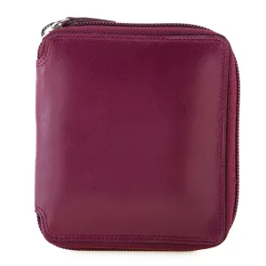 Zip Around Wallet Burgundy/Sea